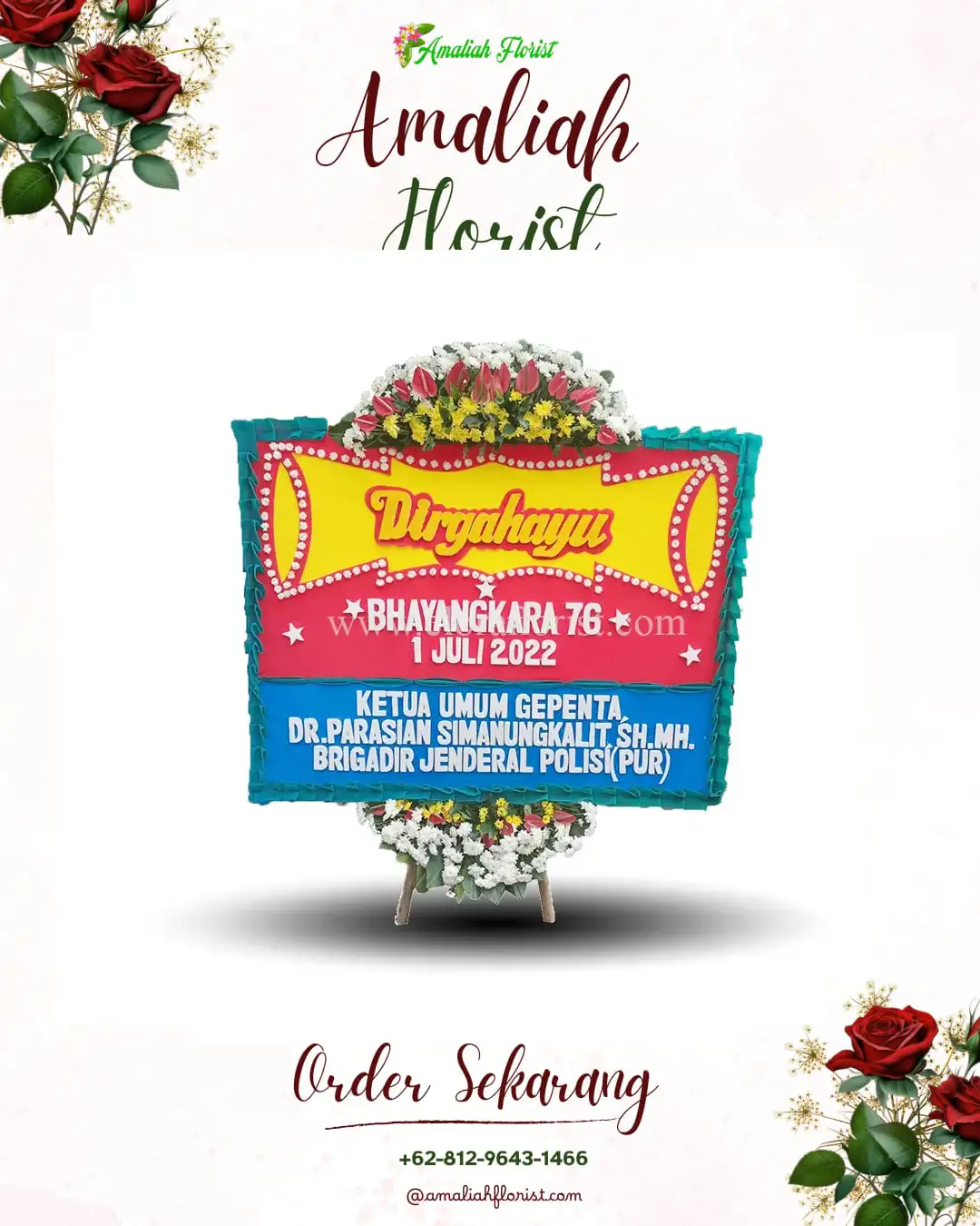 Papan Bunga HUT Ulang Tahun Kelua